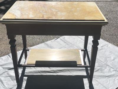 French 19th C Marble Top Pastry Table