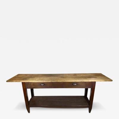 French 19th Century 2 Drawer console Work Table