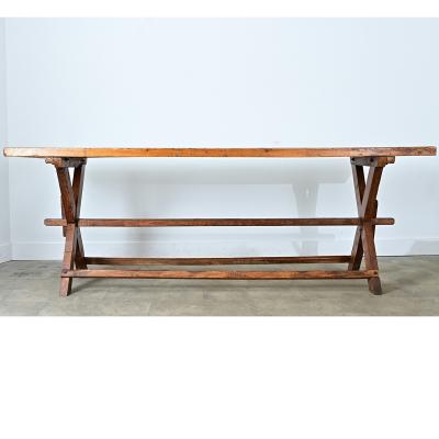 French 19th Century Alpine Pine Oak Cheesemaker s Table