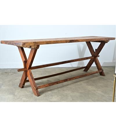 French 19th Century Alpine Pine Oak Cheesemaker s Table
