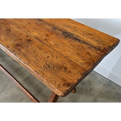 French 19th Century Alpine Pine Oak Cheesemaker s Table