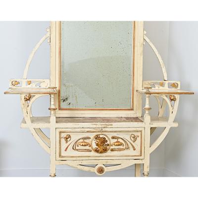 French 19th Century Art Nouveau Hall Tree