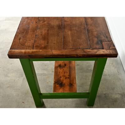 French 19th Century Beech Pine Work Table