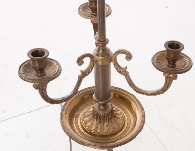 French 19th Century Bouillotte Lamp T le Shade