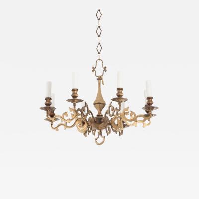 French 19th Century Brass Chandelier