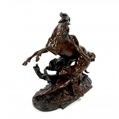 French 19th Century Bronze Sculpture of Hippolytus After Philippe Poitevin 1831