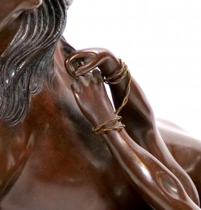French 19th Century Bronze Sculpture of Hippolytus After Philippe Poitevin 1831