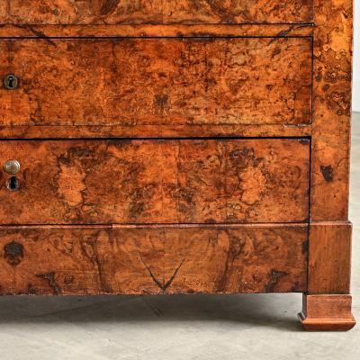 French 19th Century Burl Walnut Louis Philippe Commode