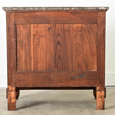 French 19th Century Burled Mahogany Empire Commode