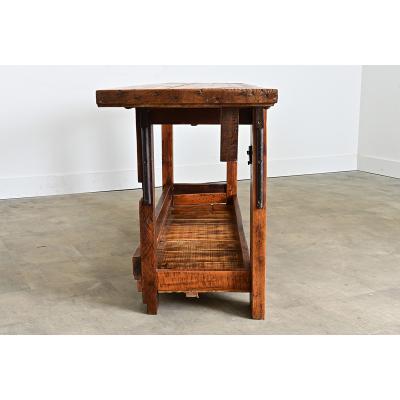 French 19th Century Carpenter s Workbench