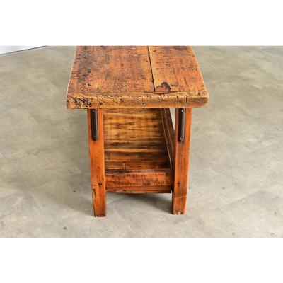 French 19th Century Carpenter s Workbench