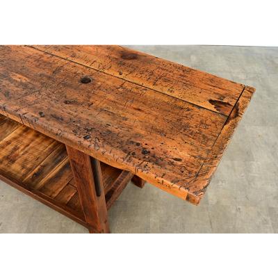 French 19th Century Carpenter s Workbench