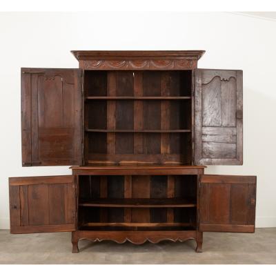 French 19th Century Carved Oak Buffet a deux Corps