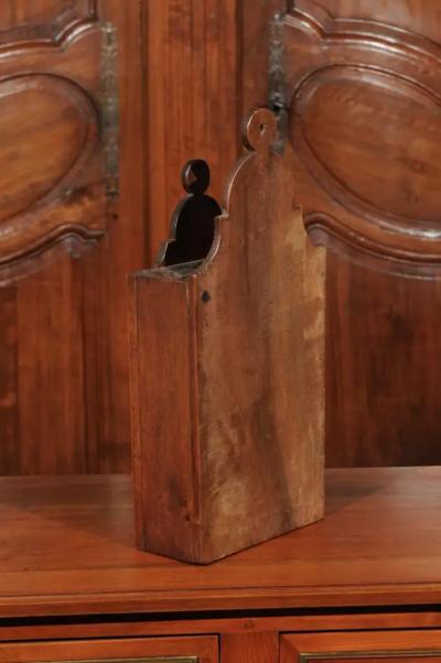 French 19th Century Carved Walnut Farinerio Decorative Box with Floral Decor