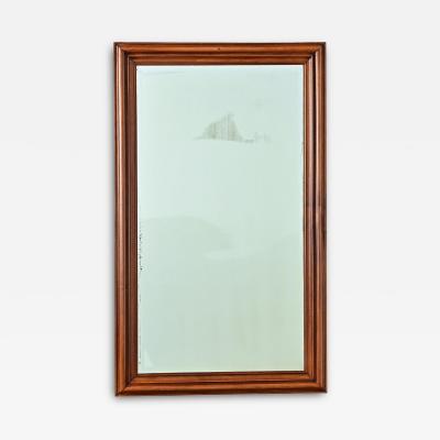 French 19th Century Carved Walnut Symmetrical Bistro Mirror