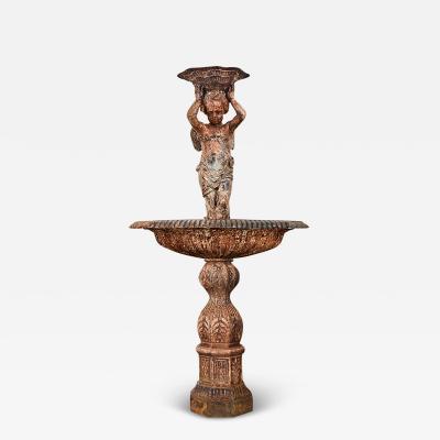 French 19th Century Cast Iron Fountain