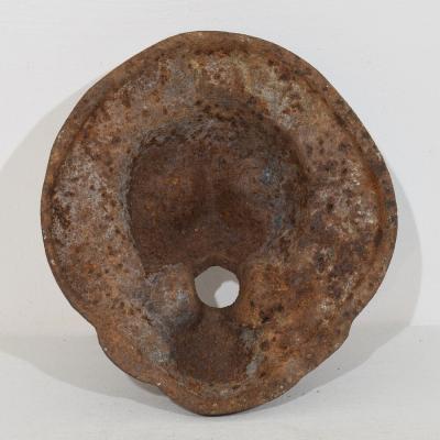 French 19th Century Cast Iron Lion Fountain Head