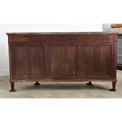French 19th Century Demilune Mahogany Enfilade