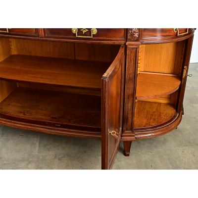 French 19th Century Demilune Mahogany Enfilade