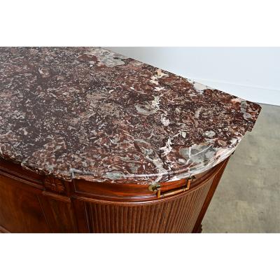 French 19th Century Demilune Mahogany Enfilade