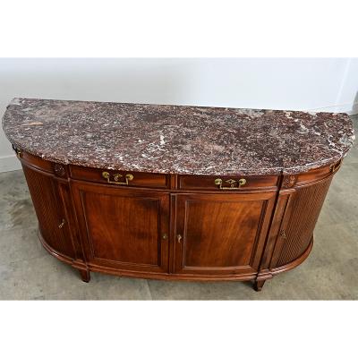 French 19th Century Demilune Mahogany Enfilade