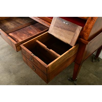 French 19th Century Directoire Roll Top Secretary