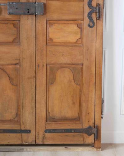 French 19th Century Double leaf Double sided Walnut Communication Door