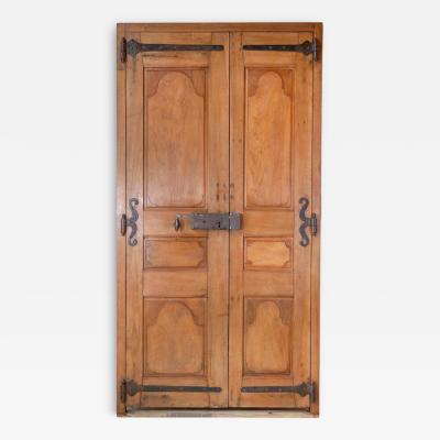 French 19th Century Double leaf Double sided Walnut Communication Door