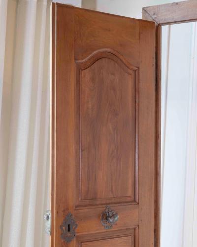 French 19th Century Double sided Double leaf Walnut Communication Door