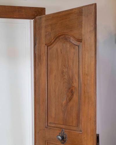 French 19th Century Double sided Double leaf Walnut Communication Door