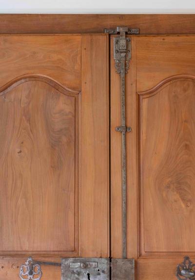 French 19th Century Double sided Double leaf Walnut Communication Door