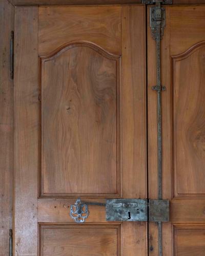 French 19th Century Double sided Double leaf Walnut Communication Door
