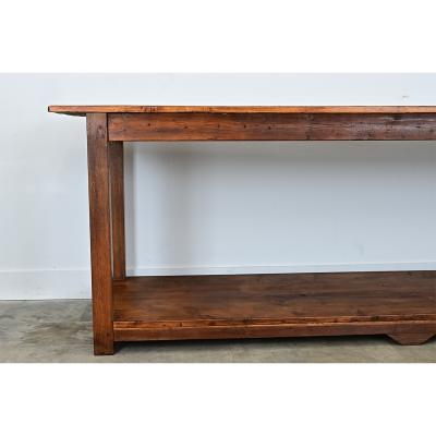 French 19th Century Drapery Table Workbench