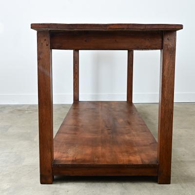 French 19th Century Drapery Table Workbench
