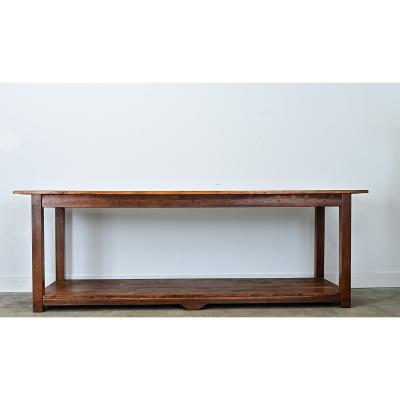 French 19th Century Drapery Table Workbench