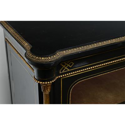 French 19th Century Ebonized Bibliotheque