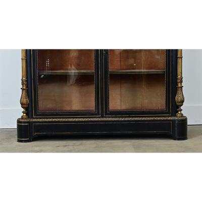 French 19th Century Ebonized Bibliotheque