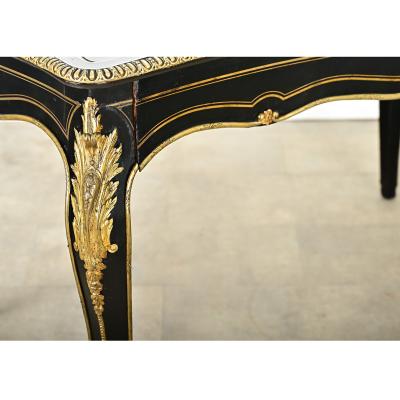 French 19th Century Ebonized Louis XV Style Desk
