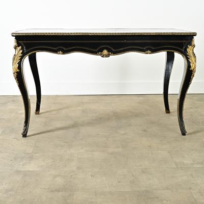French 19th Century Ebonized Louis XV Style Desk