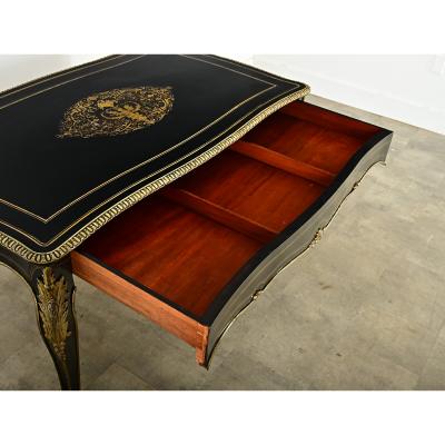French 19th Century Ebonized Louis XV Style Desk