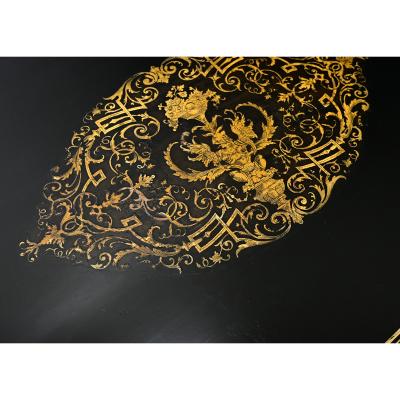 French 19th Century Ebonized Louis XV Style Desk