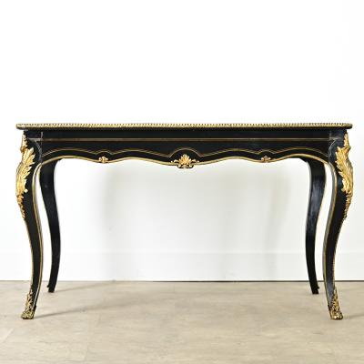 French 19th Century Ebonized Louis XV Style Desk