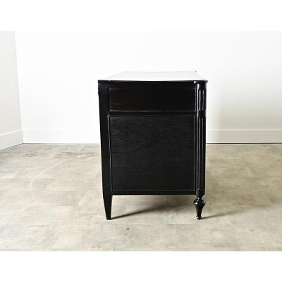 French 19th Century Ebonized Louis XVI Style Commode