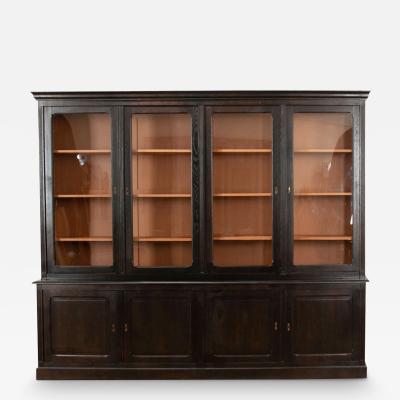 French 19th Century Ebonized Oak Bibliotheque