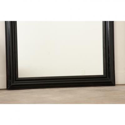 French 19th Century Ebony Bistro Mirror