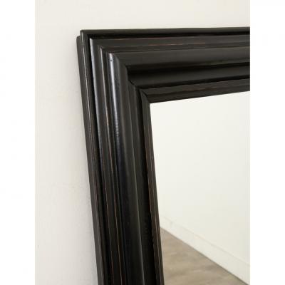 French 19th Century Ebony Bistro Mirror