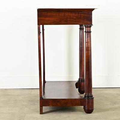 French 19th Century Empire Console with Marble Top