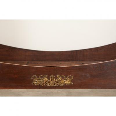 French 19th Century Empire Daybed Bed Crown