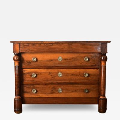 French 19th Century Empire Mahogany Commode