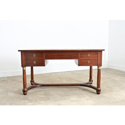 French 19th Century Empire Mahogany Desk Refinished